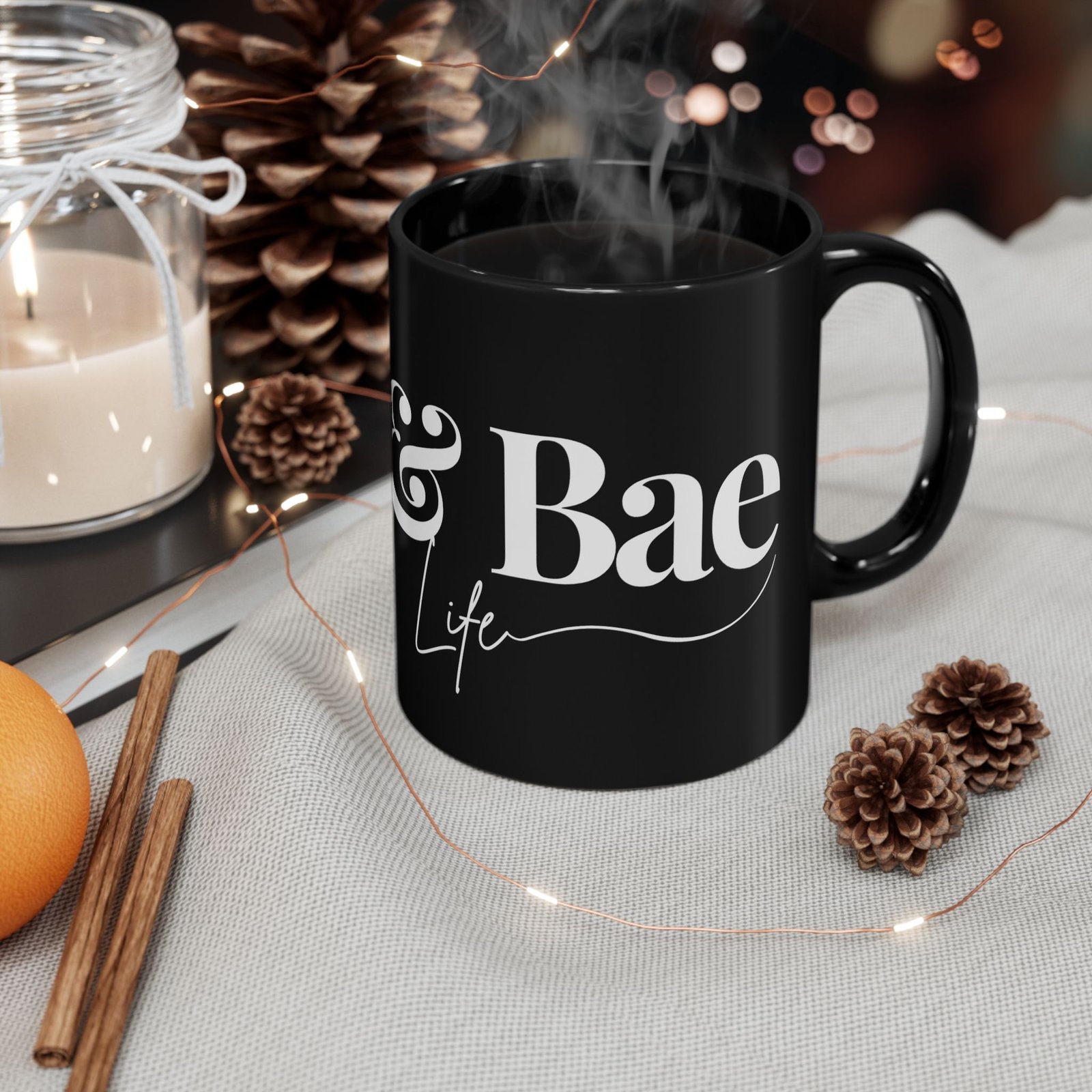 Zen & Bae Life Mug – Black Coffee Mug (11oz) - Image 5