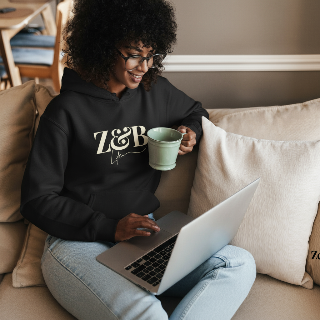 Z&B Life Hoodie – Unisex Logo Hoodie