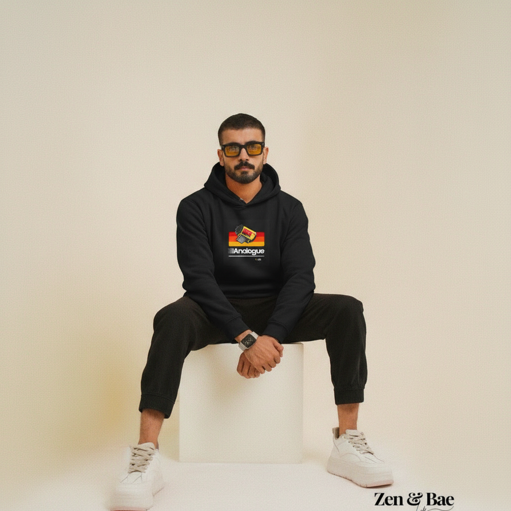 Analogue Life Hoodie – Unisex Graphic Hoodie