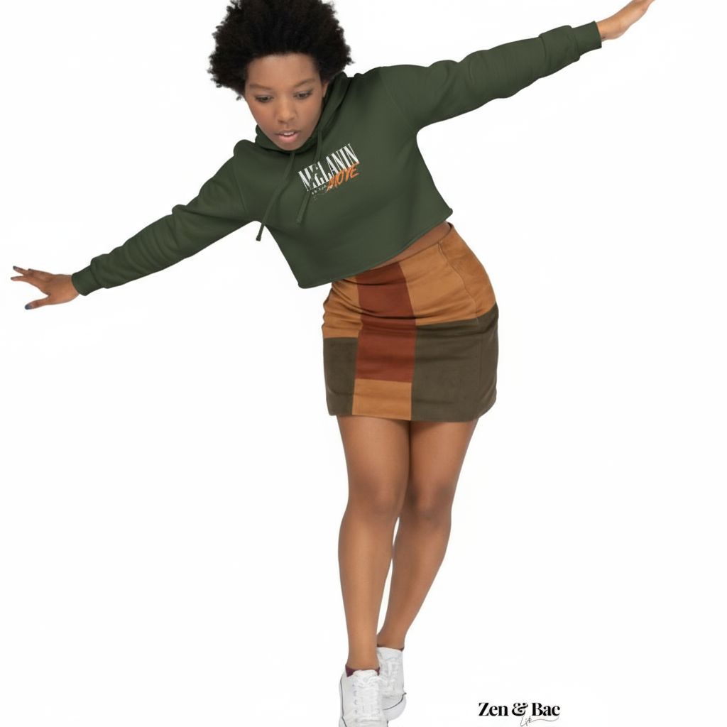 Melanin on the Move Hoodie– Cropped Hoodie