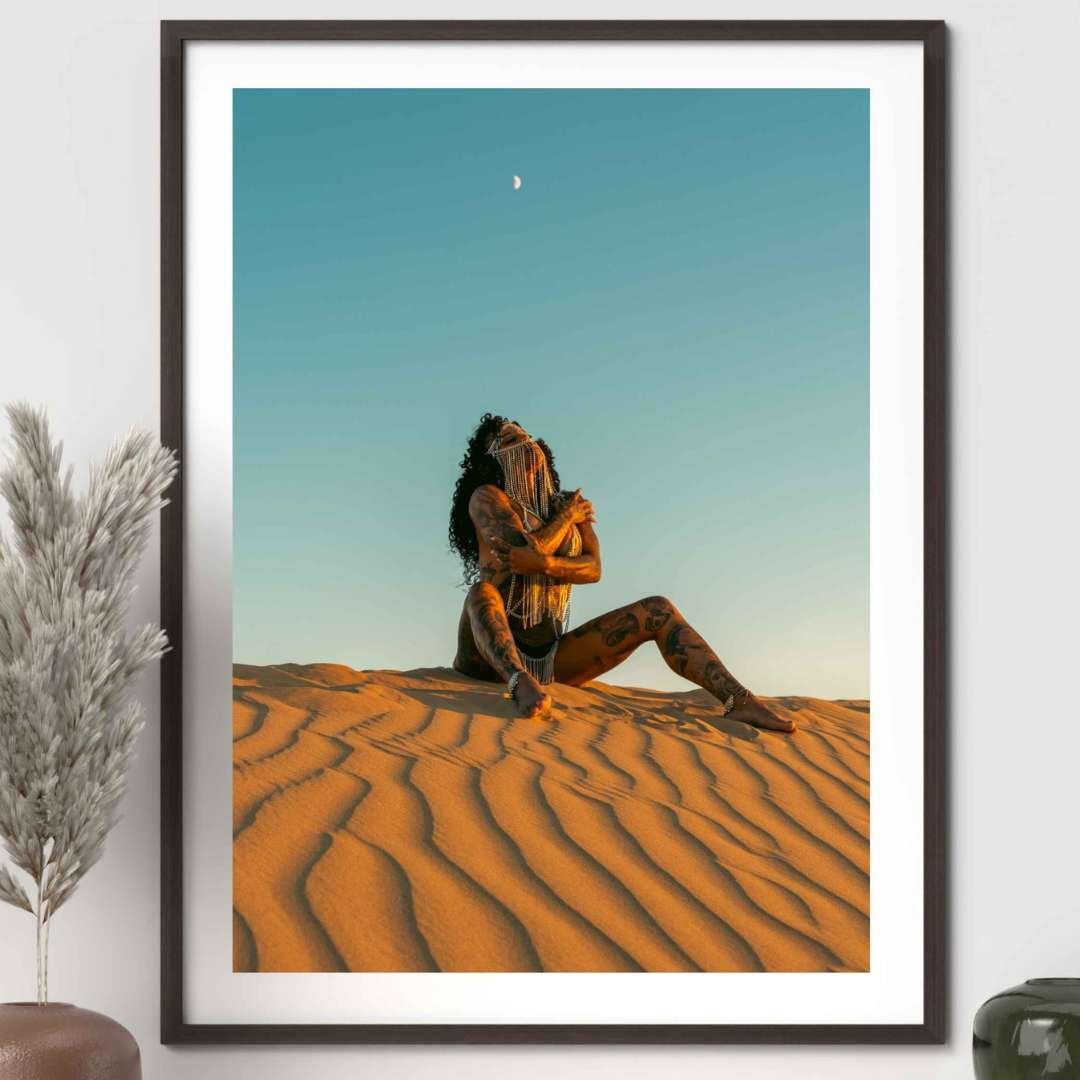 Shawna Crenshaw Fine Art Print Desert Moon Limited Edition | Print Only (11.0″ x 13.8″)